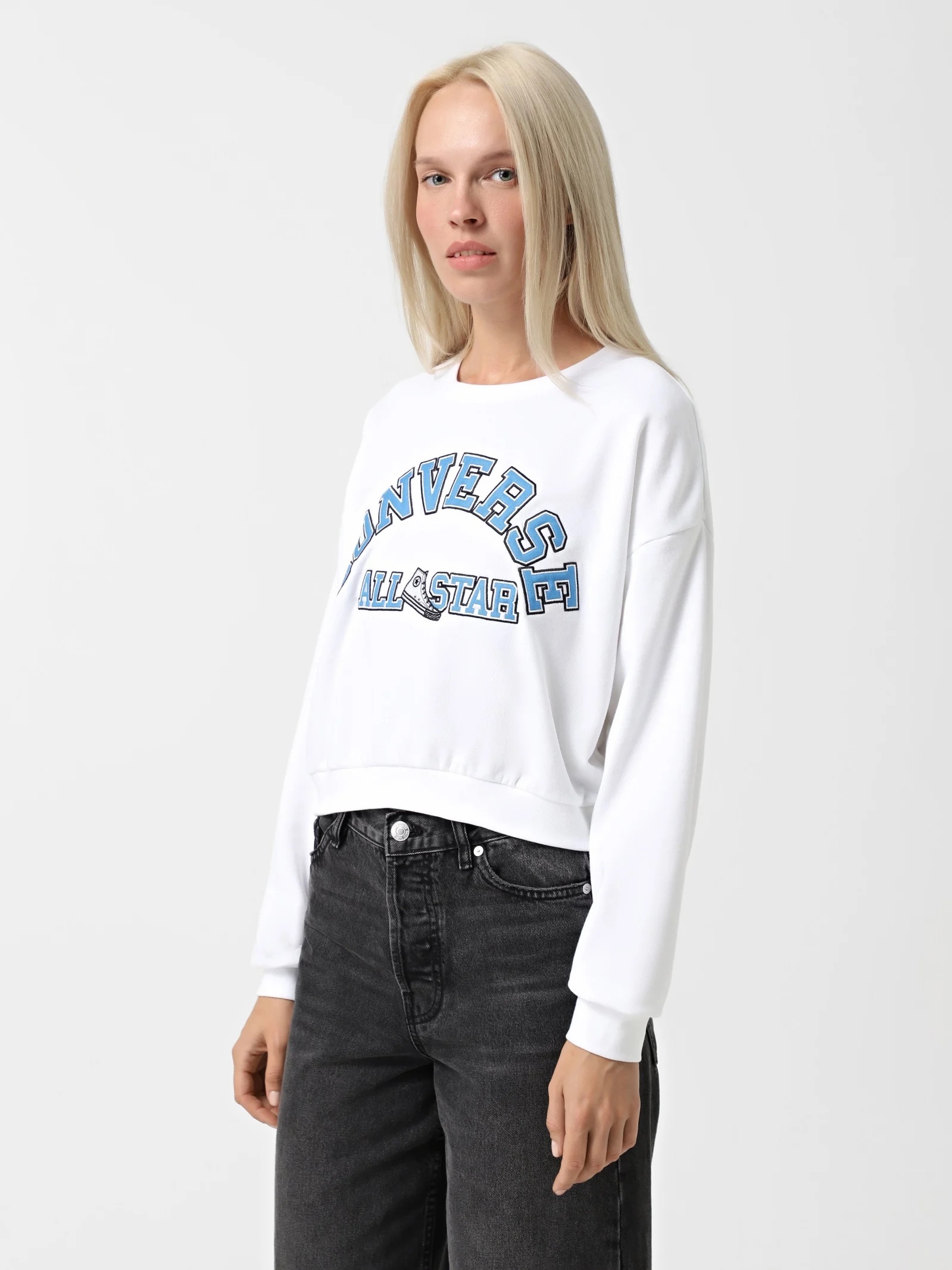 Толстовка жіноча Converse RETRO CHUCK HERITAGE CREW LIGHT RGH 10026777-102, L — фото 2