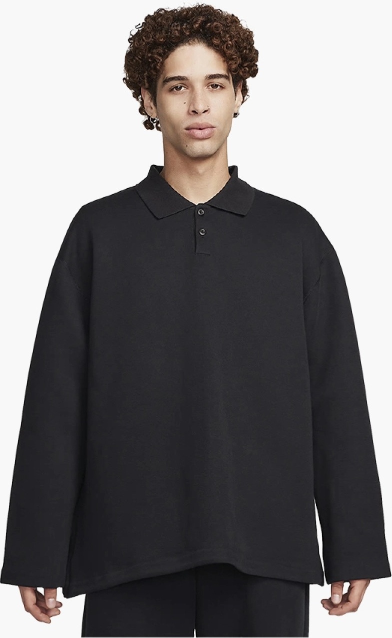Кофта чоловіча Nike Polo Tech Fleece Reimagined Black FN3401-010, 2XL — фото 2