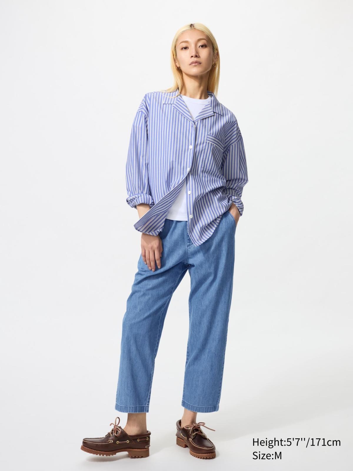 Бавовняні укорочені штани UNIQLO 1159847236 — фото 1