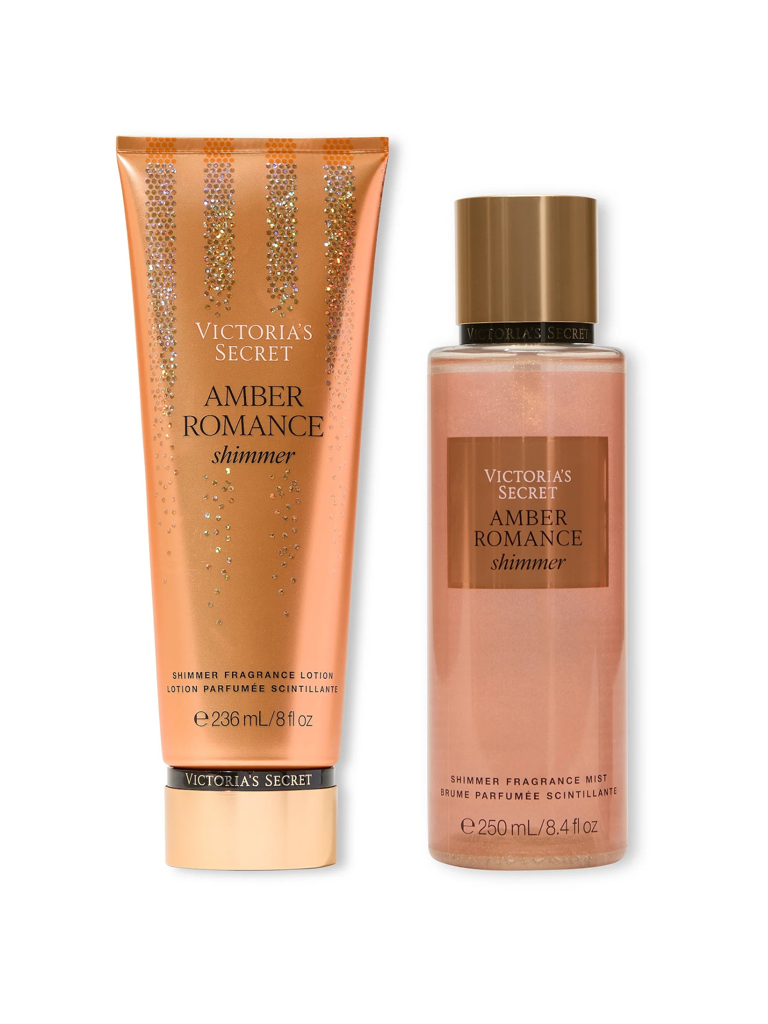 Набір для тіла Amber Romance Shimmer Victoria's Secret лосьйон та міст 1159847155 — фото 1