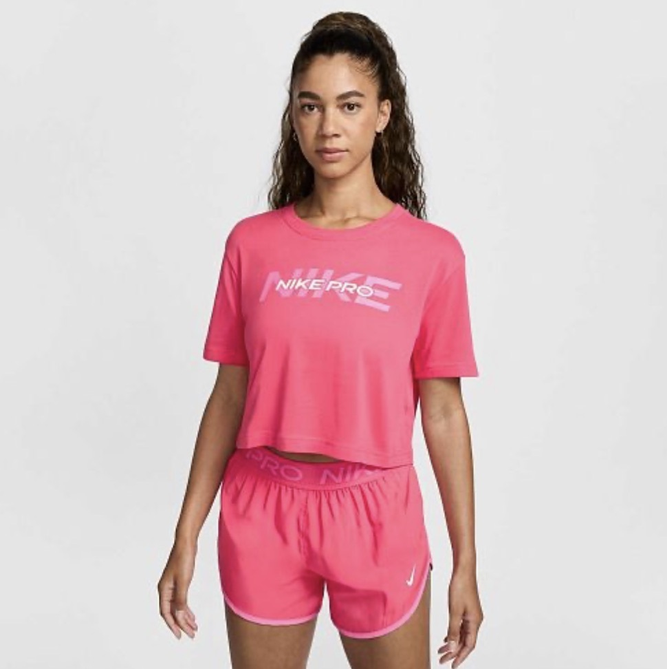 Футболка жіноча NIKE W PRO SS CRP TEE FA24 HF0762-629, M — фото 2