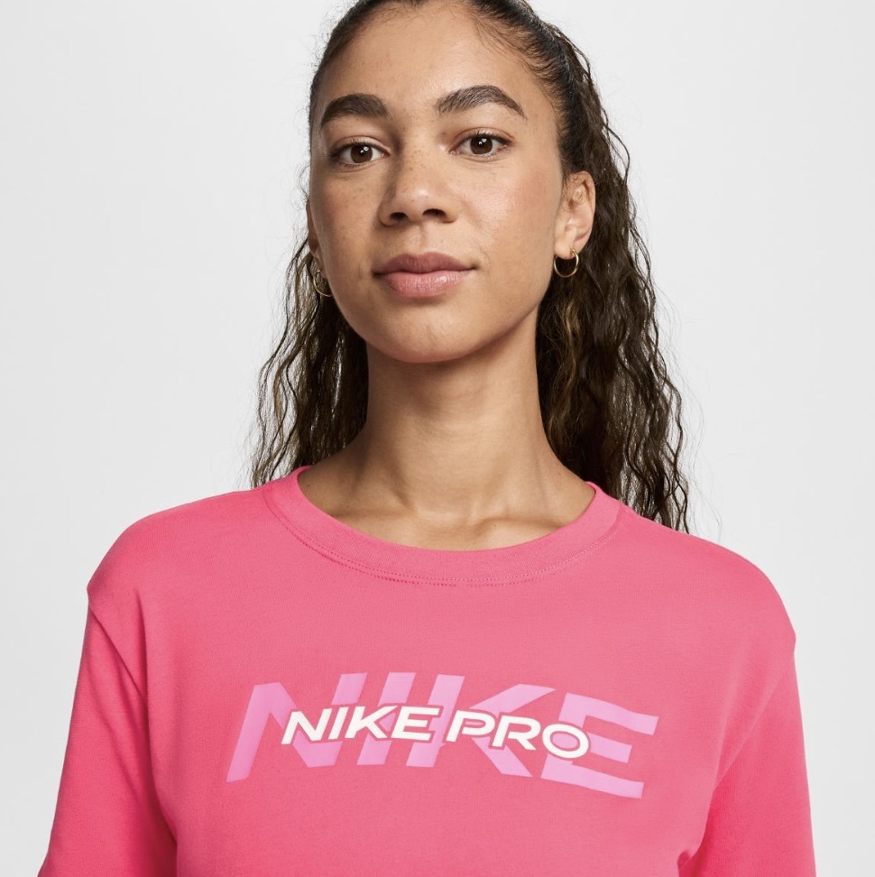 Футболка жіноча NIKE W PRO SS CRP TEE FA24 HF0762-629, M — фото 4