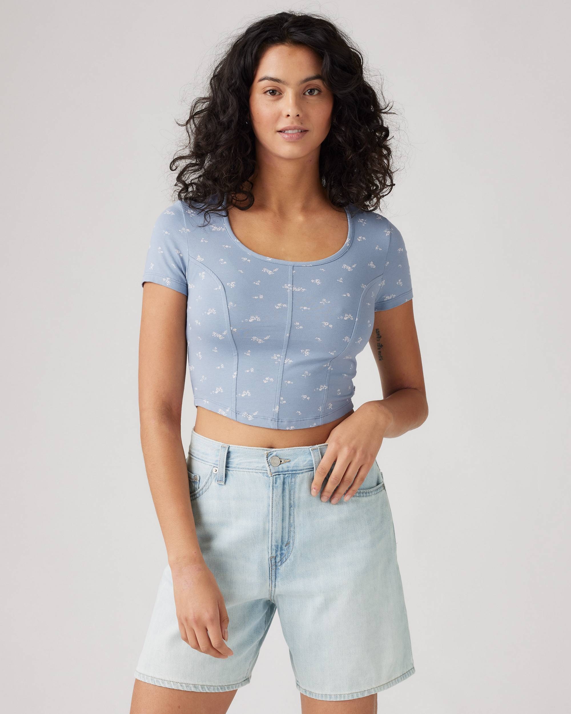 Жіноча укорочена футболка Levi's з принтом 1159850852 — фото 1