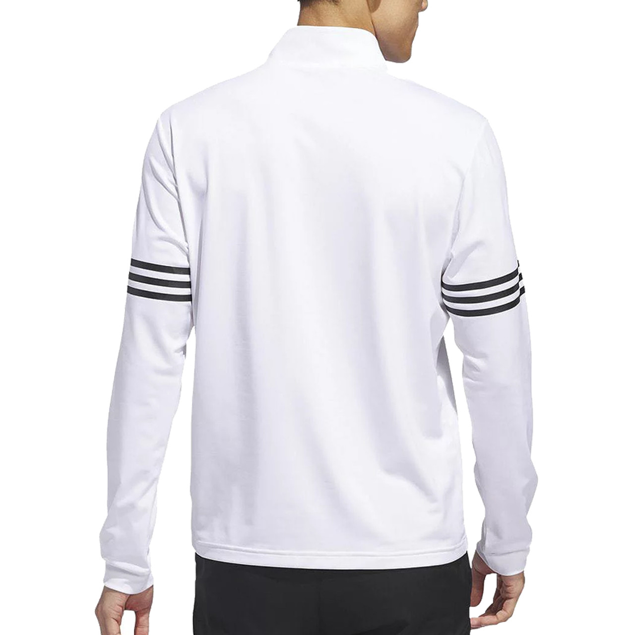 Кофта чоловіча Adidas Golf 3-Stripe 1/4-Zip Pullover Sweatshirt IQ2918 — фото 1