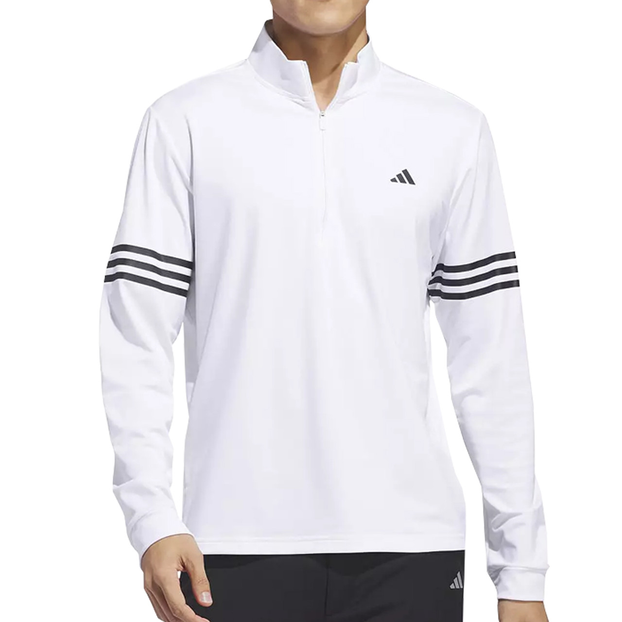 Кофта чоловіча Adidas Golf 3-Stripe 1/4-Zip Pullover Sweatshirt IQ2918 — фото 2