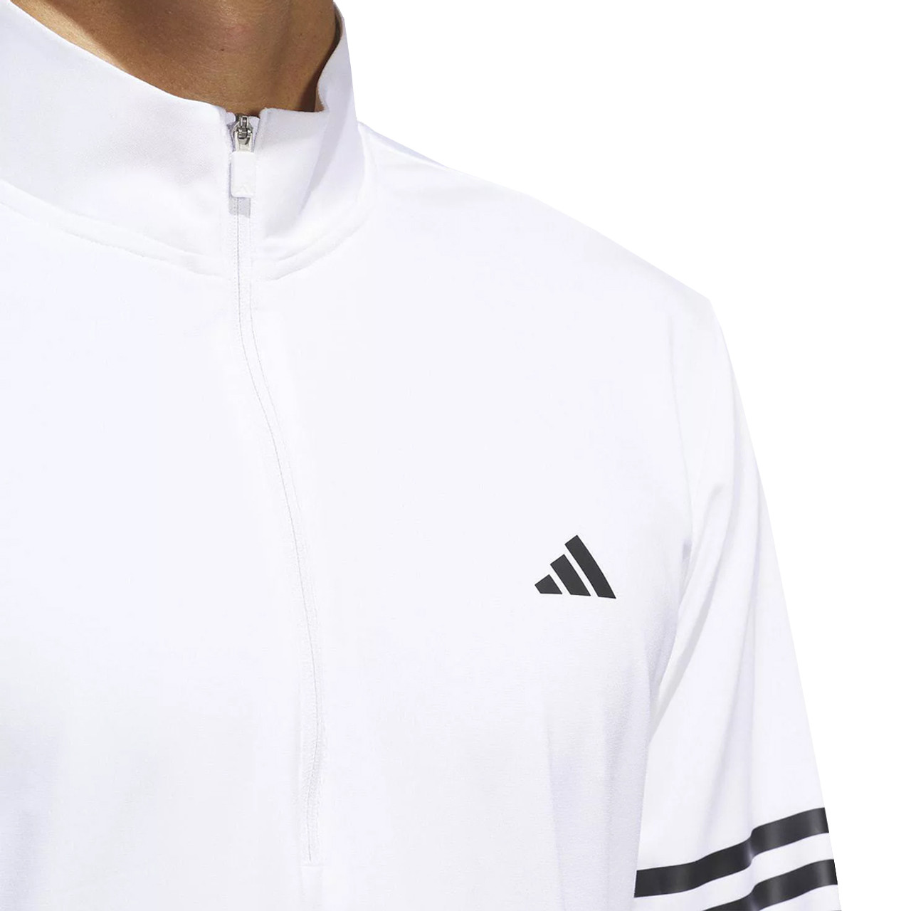 Кофта чоловіча Adidas Golf 3-Stripe 1/4-Zip Pullover Sweatshirt IQ2918 — фото 4