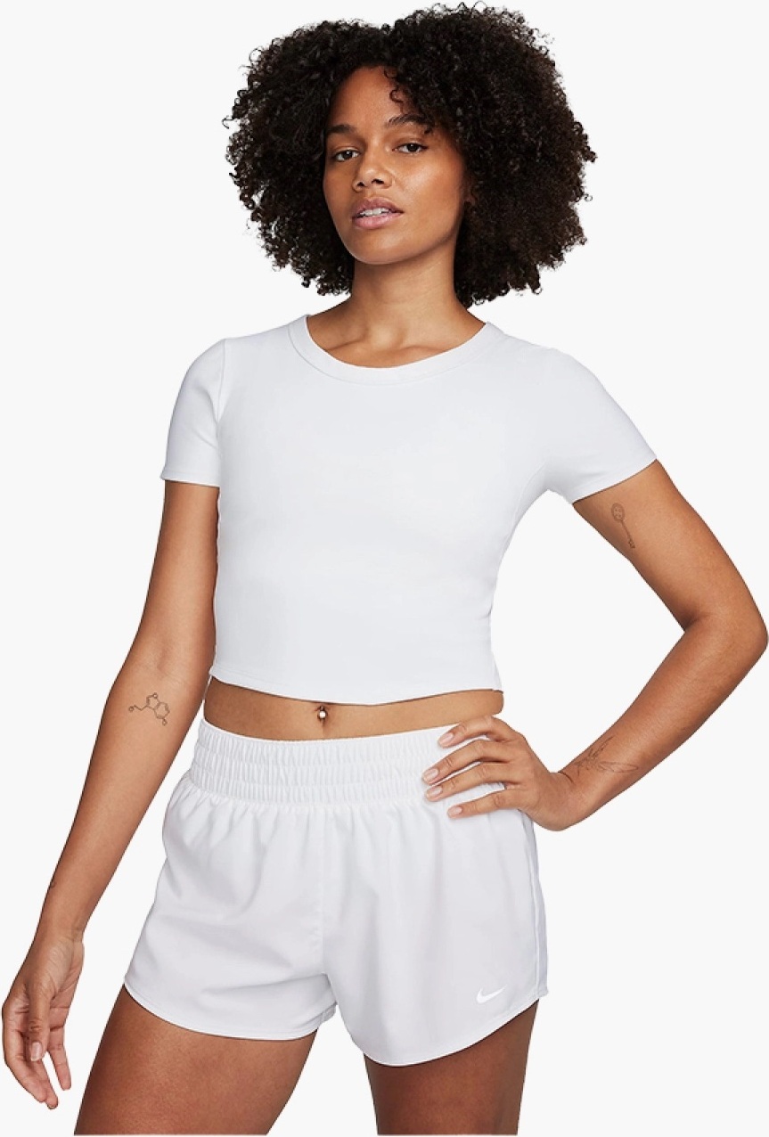 Футболка жіноча Nike W NK ONE FITTED DF FN2804-100, L — фото 2