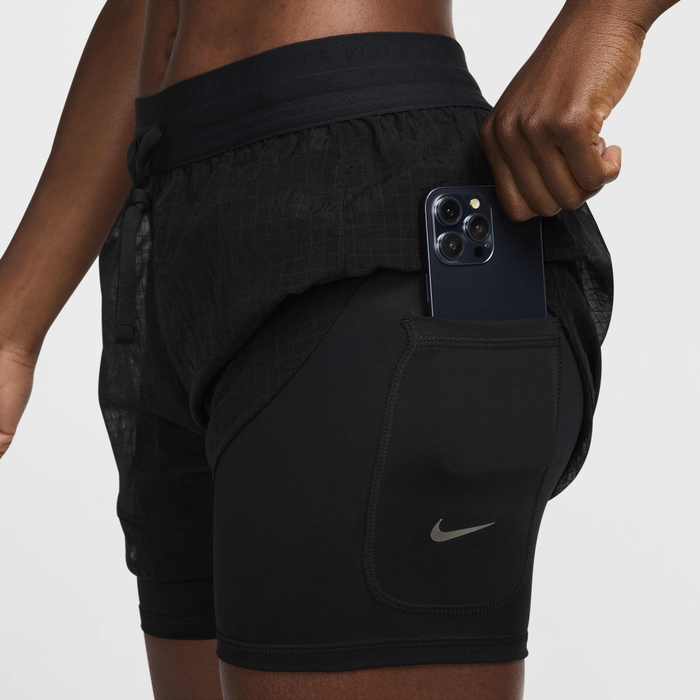 Шорти жіночі NIKE W RD Dri-FIT MR 3IN 2N1 SHRT FV6361-010, M — фото 5