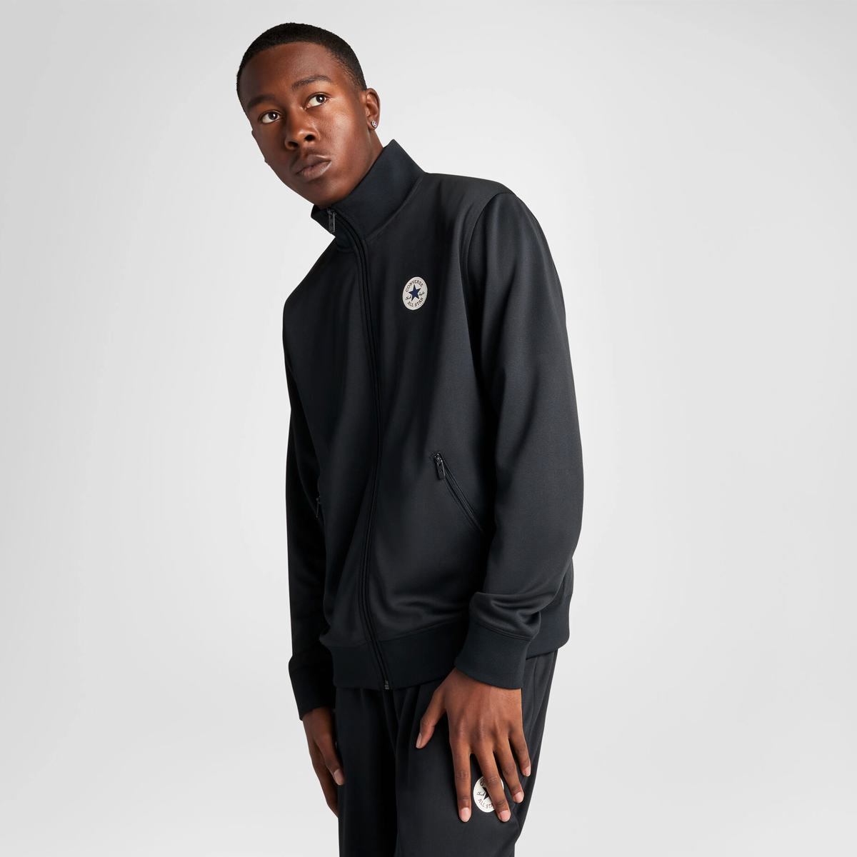 Кофта чоловіча CONVERSE RETRO CHUCK CORE TRACK JACKET 10027999-001, S — фото 2