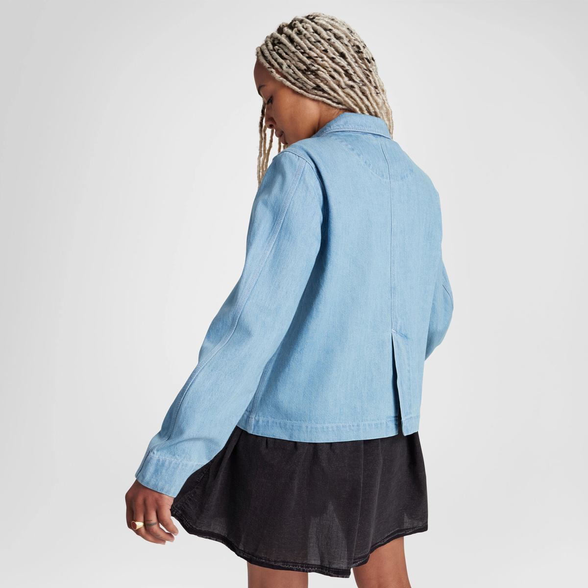 Куртка джинсова жіноча CONVERSE DENIM CHORE COAT 10027976-444, S — фото 5