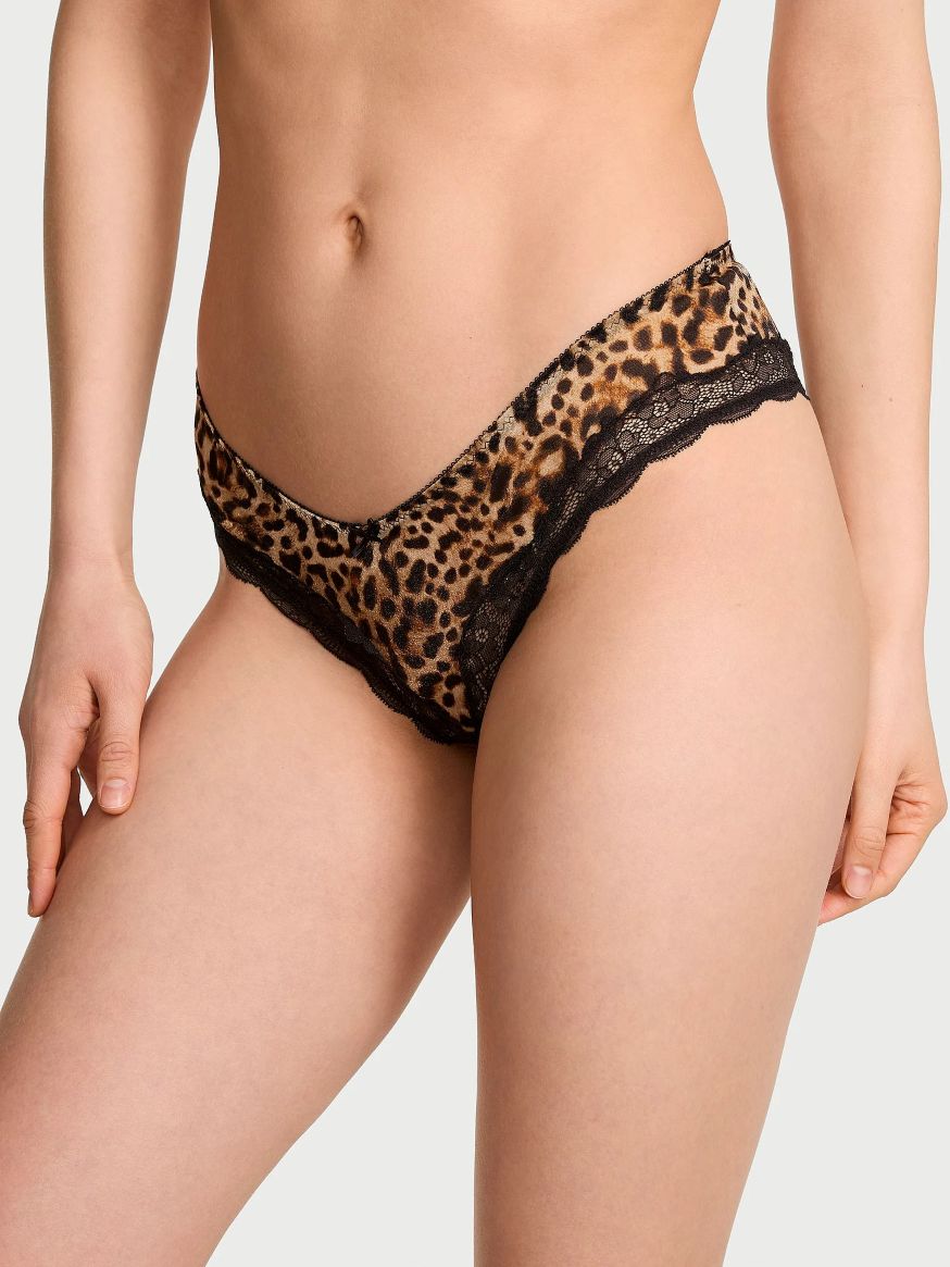 Сітчасті трусики чики Victoria's Secret з мереживом 1159853641 — фото 1