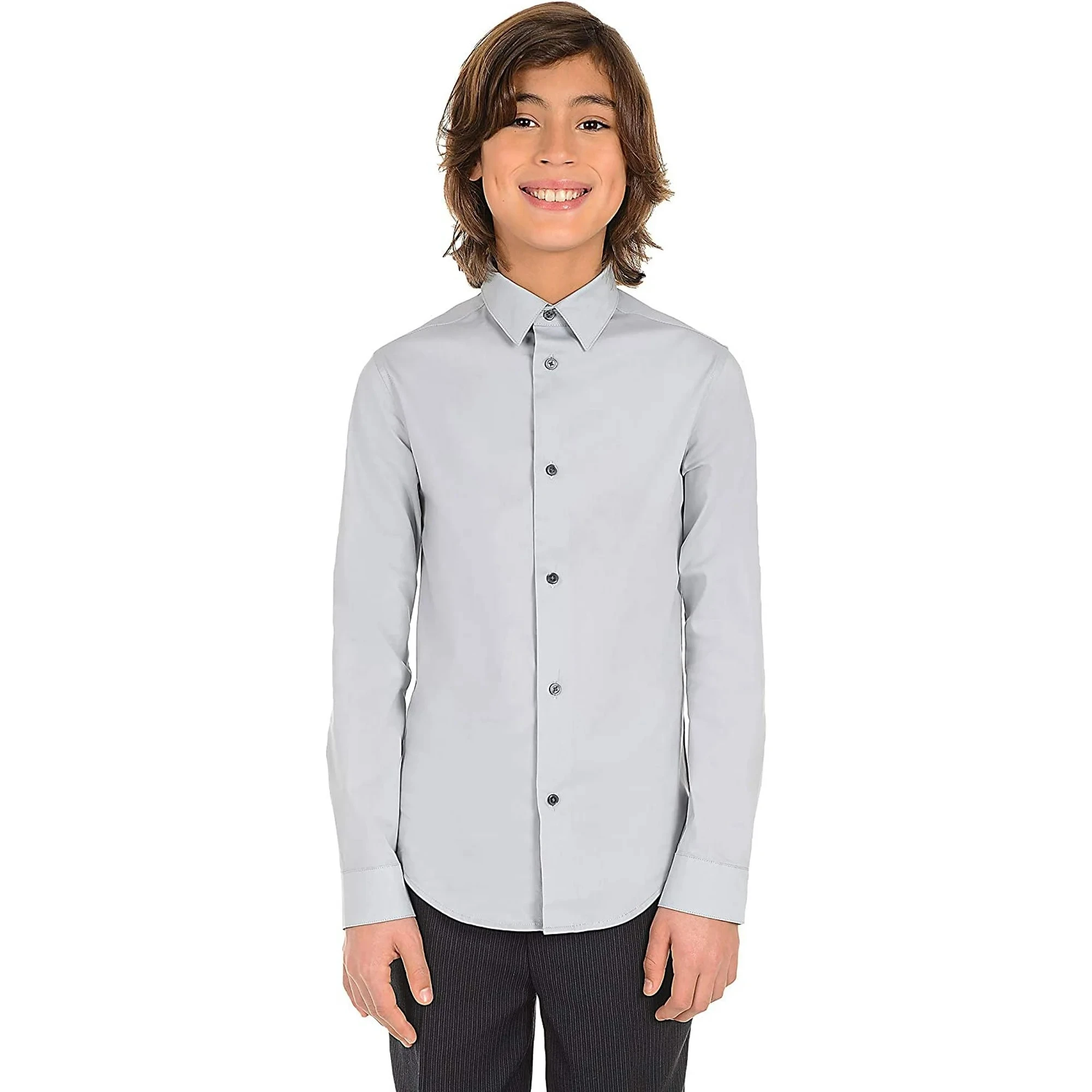 Дитяча класична сорочка Calvin Klein 1159854862 (Сірий 16) на зріст 157-164 см — фото 1