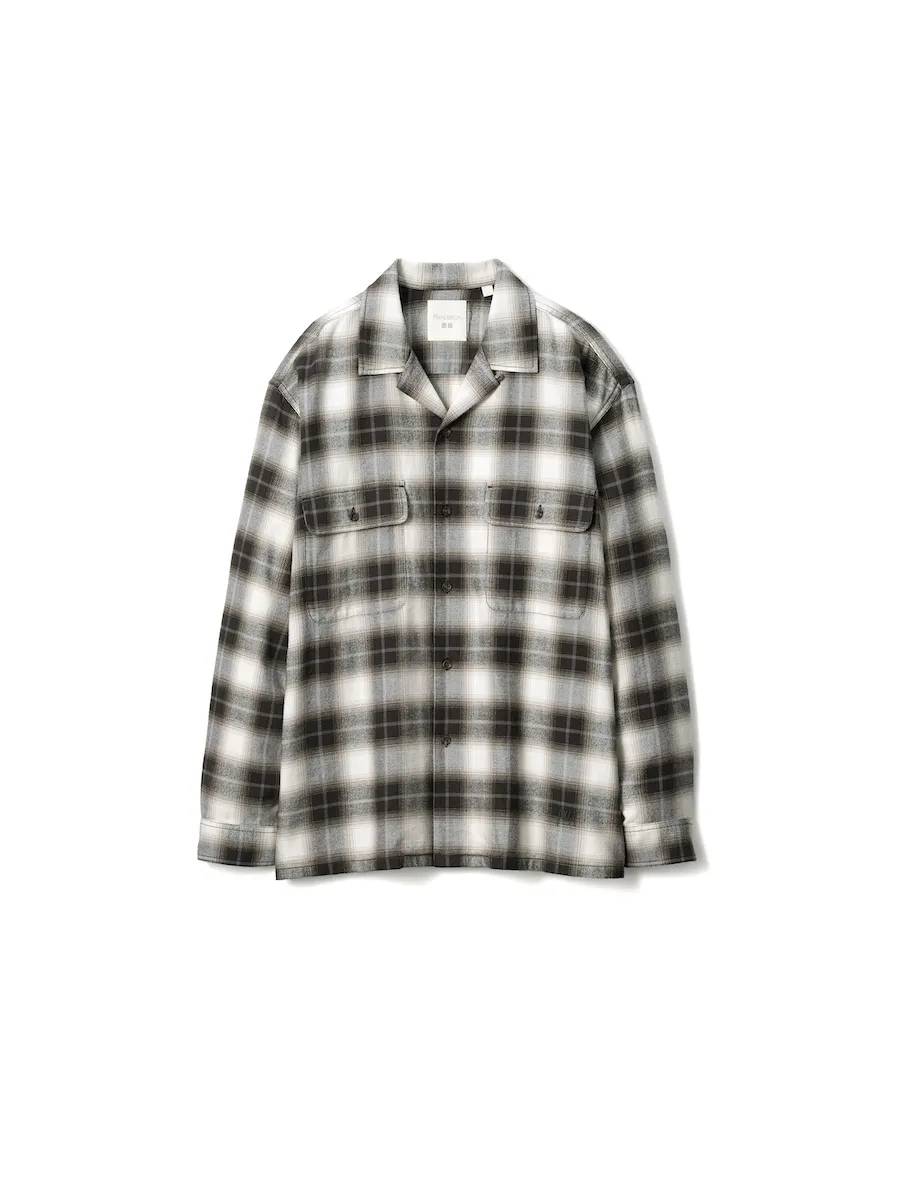 Фланелева сорочка UNIQLO and JW ANDERSON в клітинку 1159853502 (Сірий XXL) — фото 1