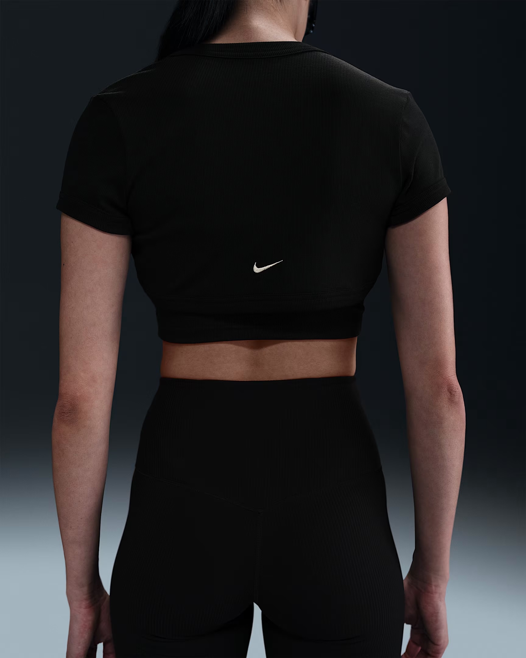 Жіноча футболка NIKE W NSW NK CHLL KNT MRIB 2N1 CRP HJ1299-010, L — фото 3