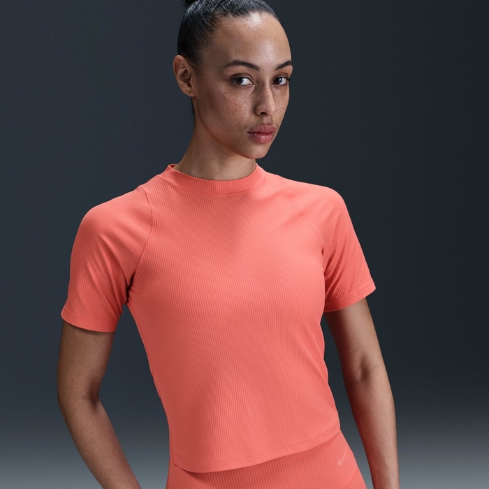 Футболка жіноча NIKE W NK INF Dri-FIT SS TOP WD RIB HF2772-814, M — фото 2