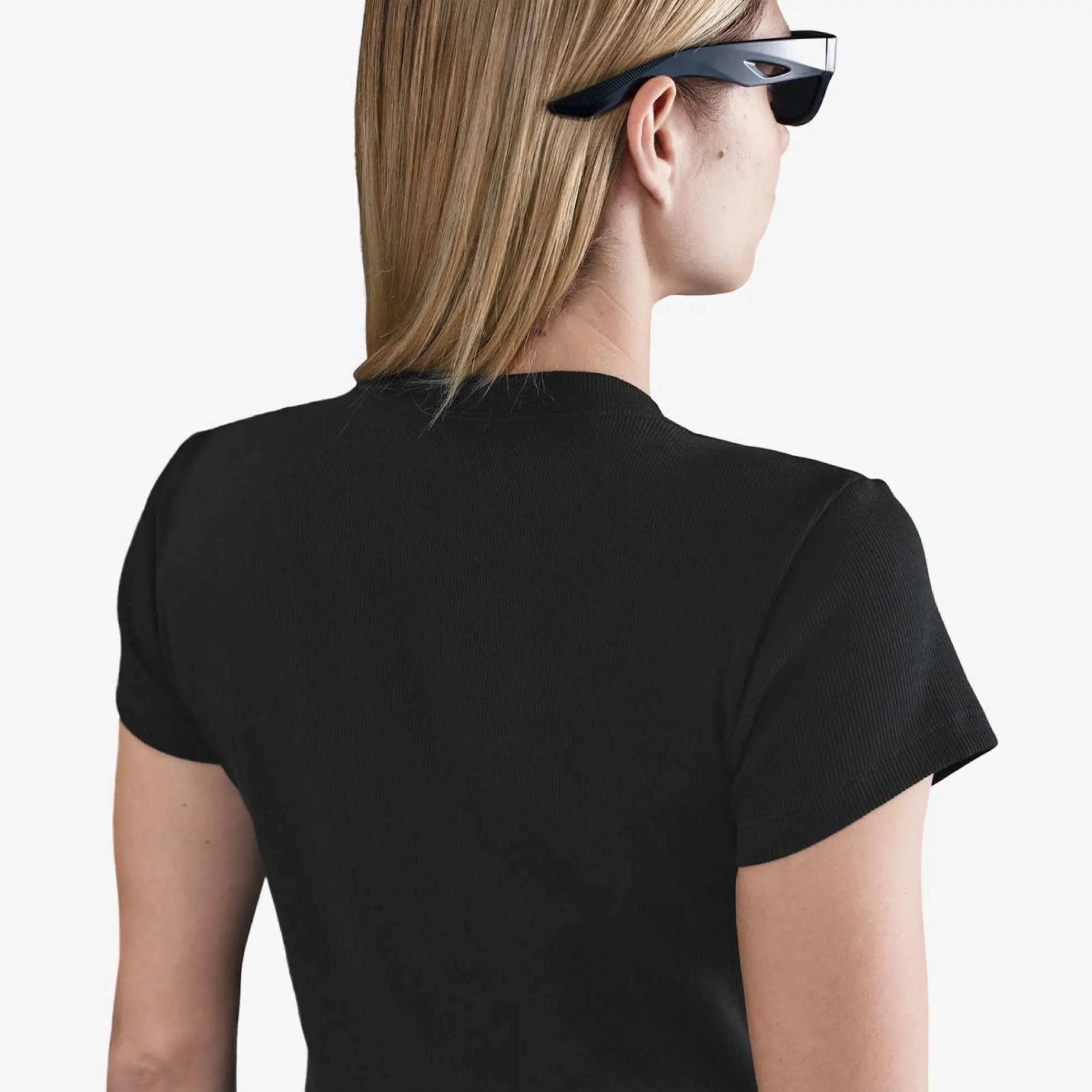 Жіноча футболка NIKE W NSW RIB TGHT SS TEE HV4994-010 — фото 3