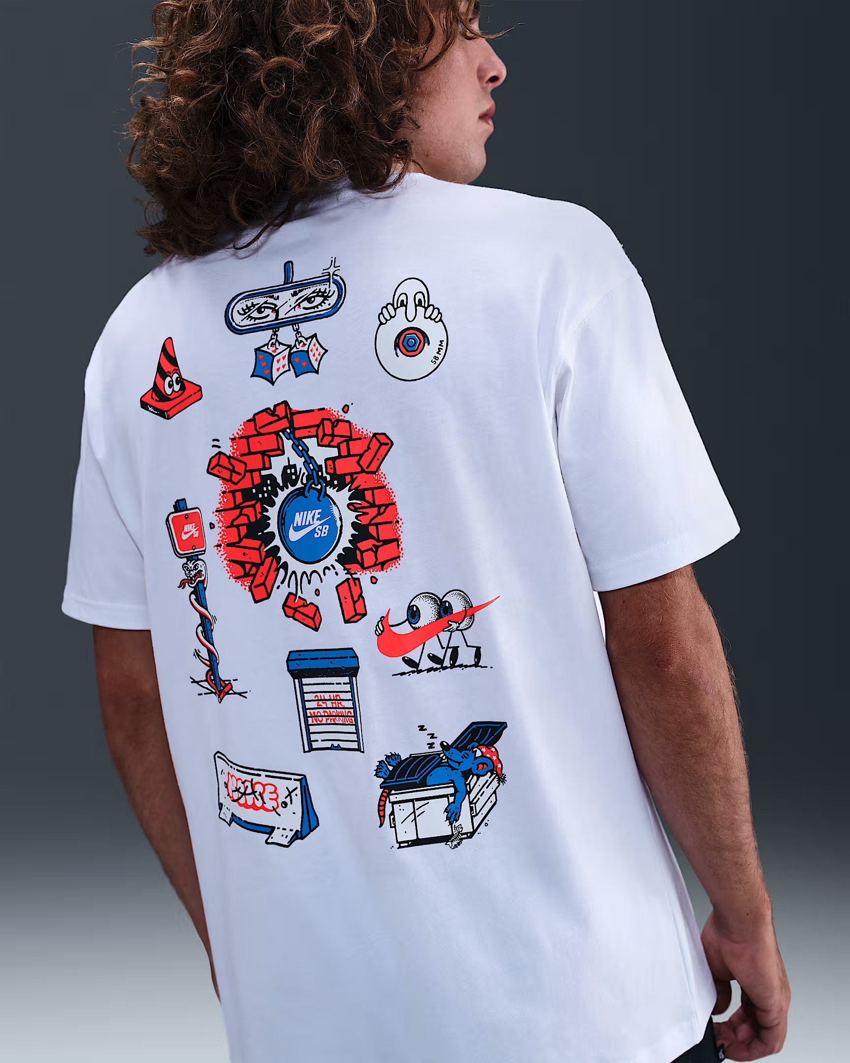 Чоловіча футболка Nike SB Max90 Skate HV2188-100, M — фото 3