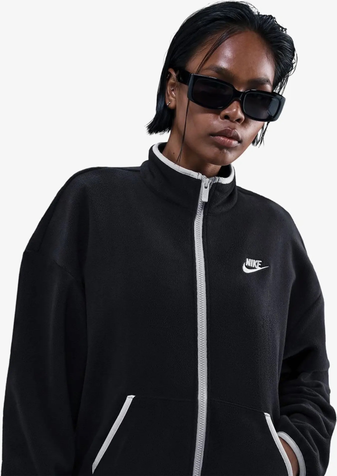 Жіноча толстовка NIKE W NSW CLUB FLC LSE CZY TRK JKT HV2730-010, L — фото 2