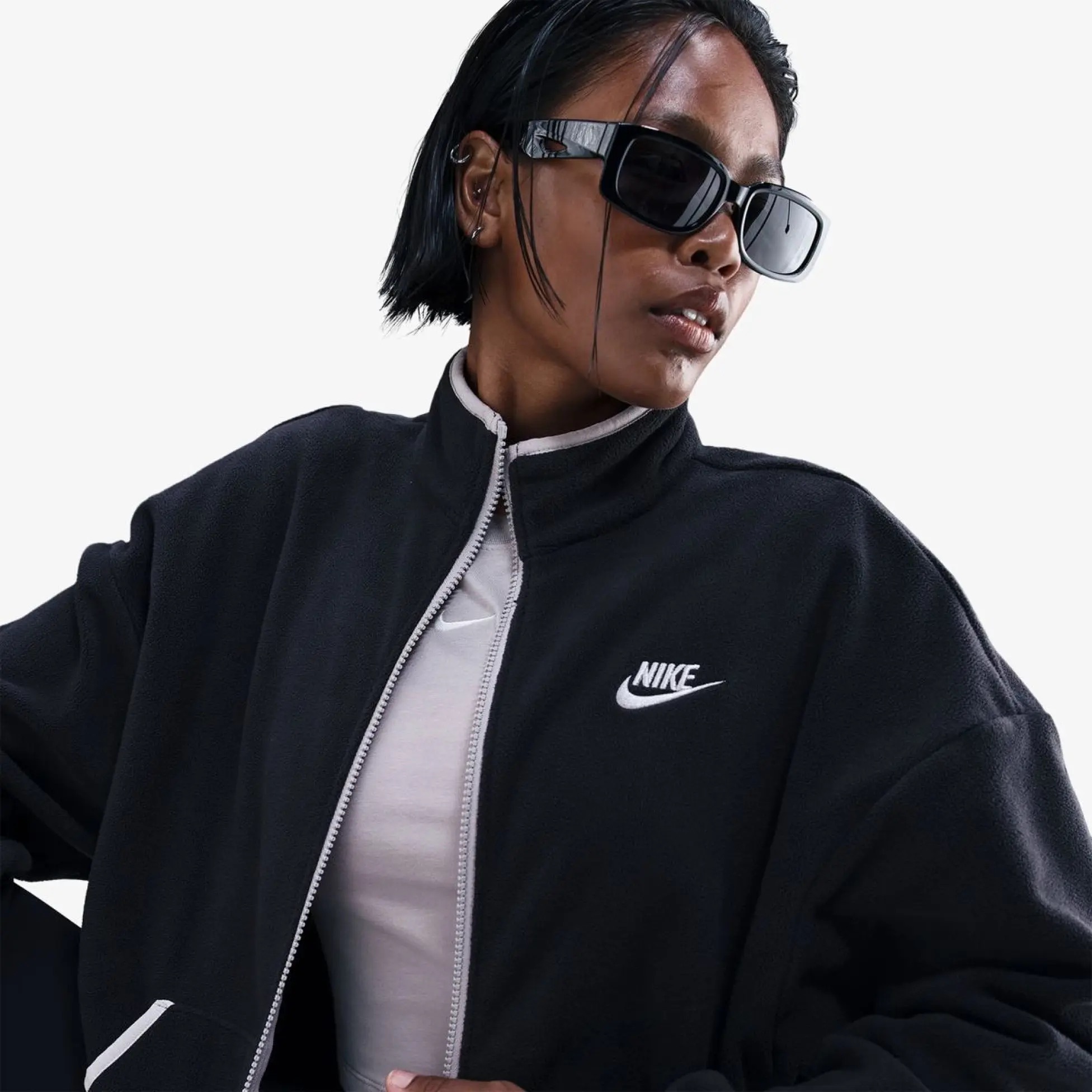 Жіноча толстовка NIKE W NSW CLUB FLC LSE CZY TRK JKT HV2730-010, L — фото 4