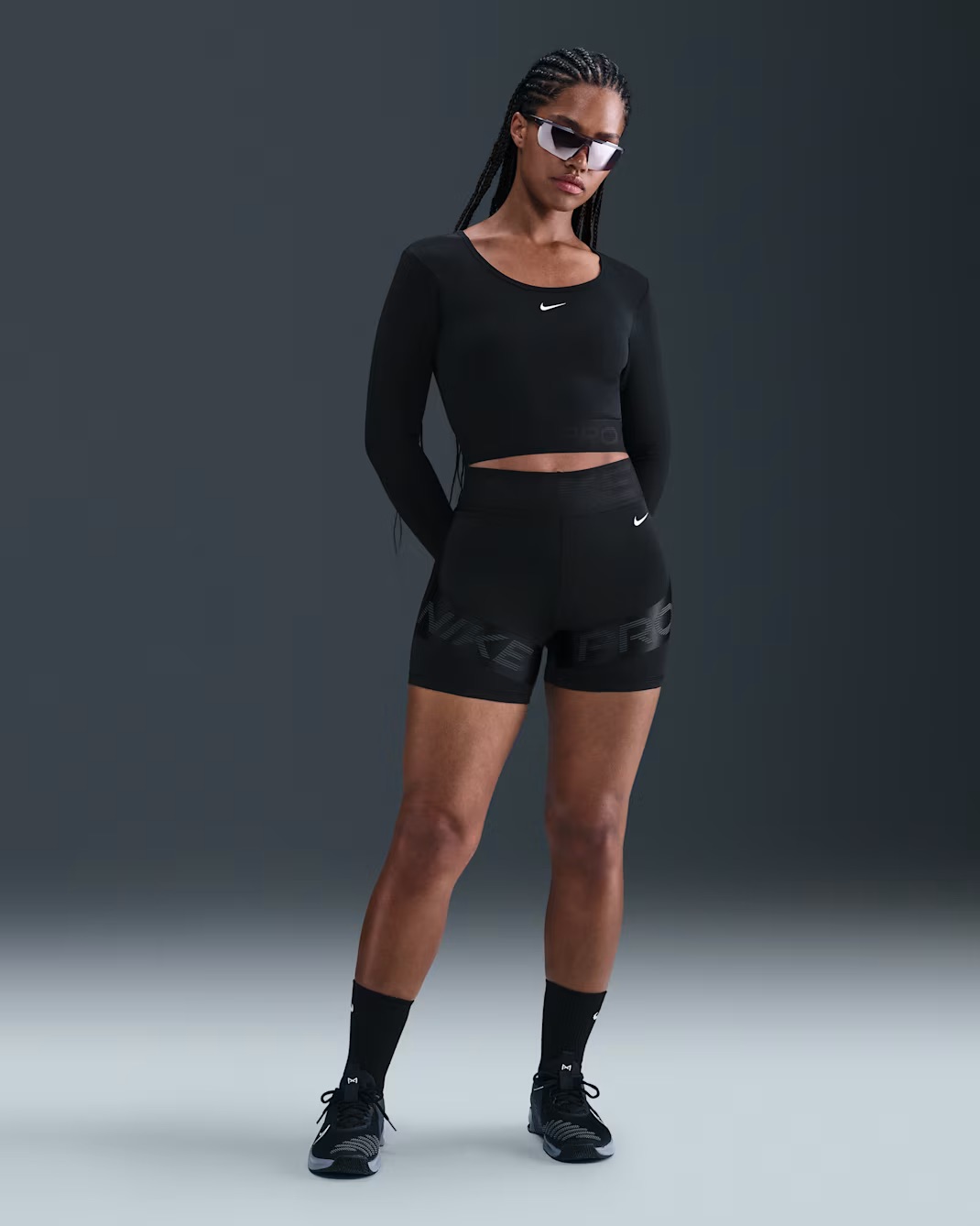 Жіноча футболка з довгим рукавом NIKE W NP DF LS TOP GG SHINE HV9992-010 — фото 5