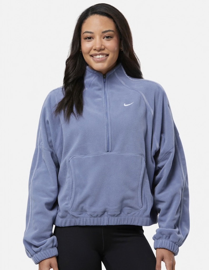 Кофта жіноча Nike One Women's Therma-FIT 1/2-Zip Top IO0182-499, M — фото 2