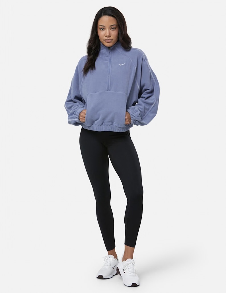 Кофта жіноча Nike One Women's Therma-FIT 1/2-Zip Top IO0182-499, M — фото 4