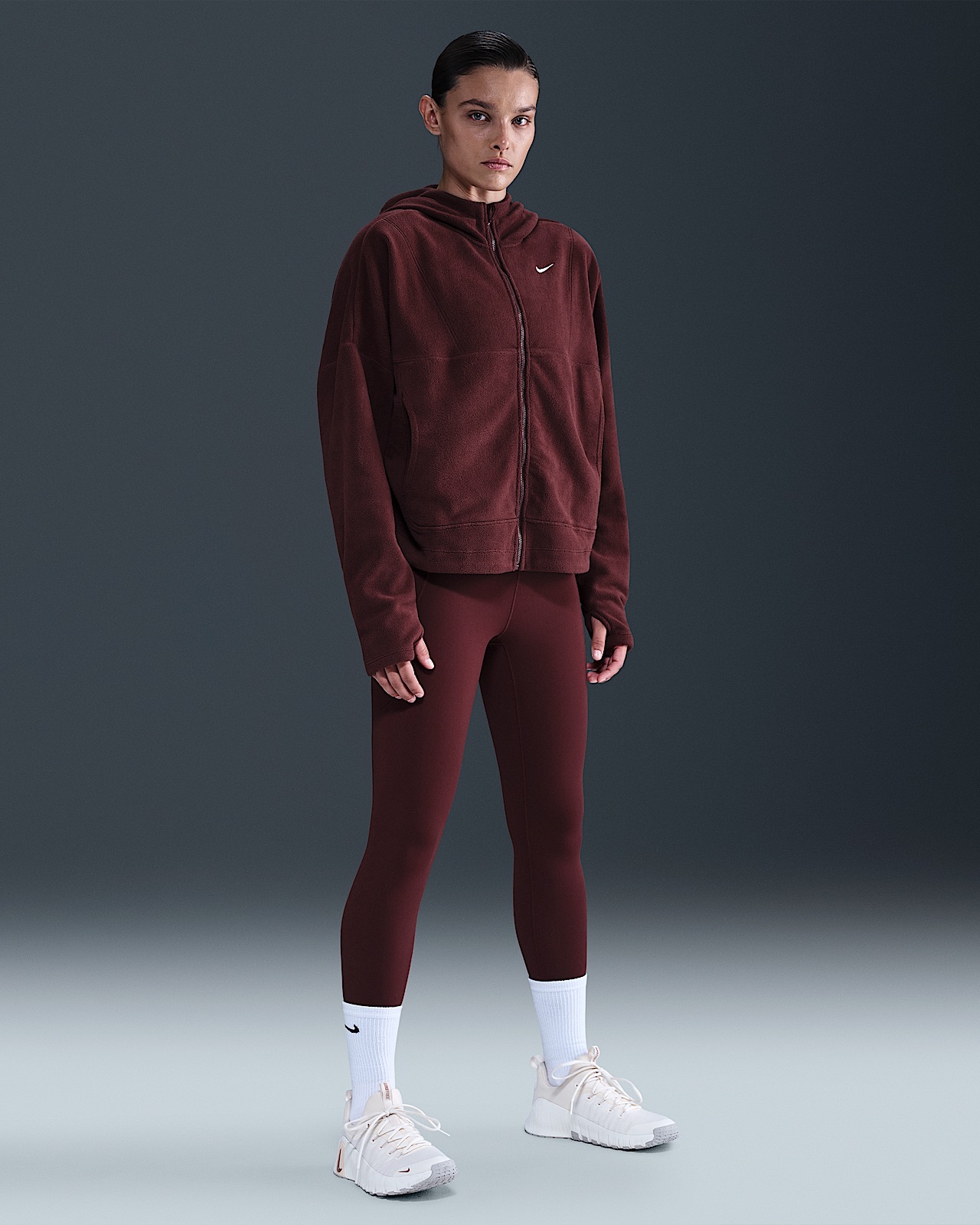 Жіноча толстовка NIKE W NK ONE TF FZ TOP POLAR HV3698-652, M — фото 6