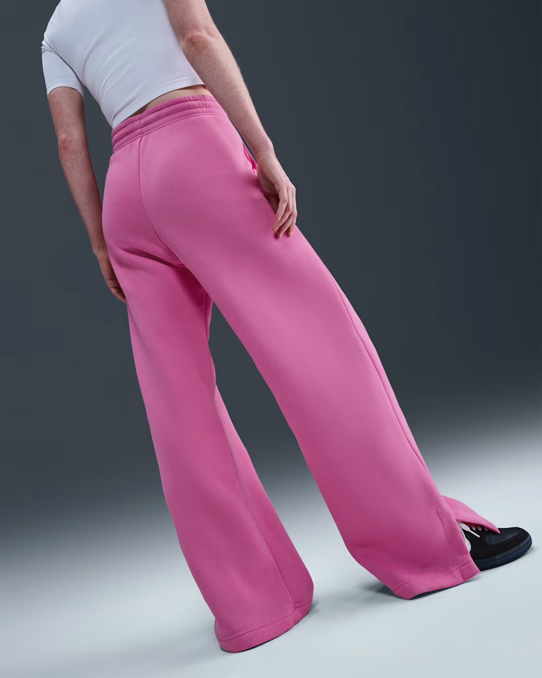 Штани жіночі NIKE W NSW PHNX FLC HR PANT WIDE 2 IH1011-675, L — фото 4
