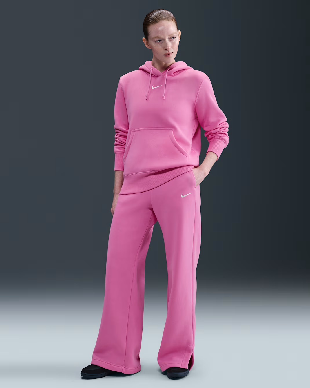 Штани жіночі NIKE W NSW PHNX FLC HR PANT WIDE 2 IH1011-675, L — фото 2