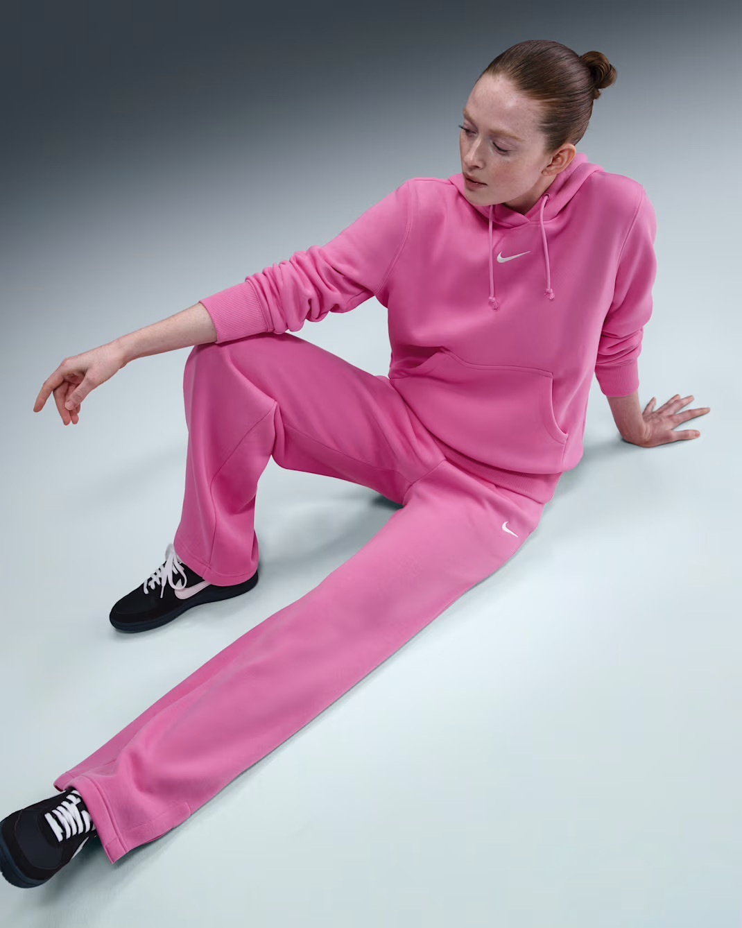 Штани жіночі NIKE W NSW PHNX FLC HR PANT WIDE 2 IH1011-675, L — фото 6