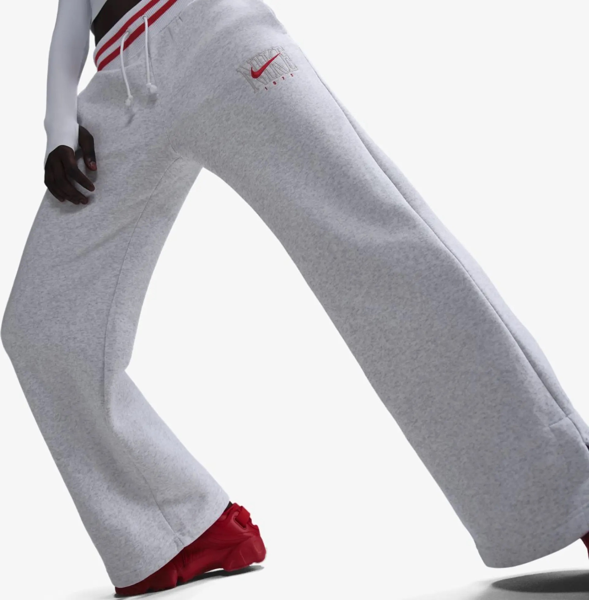 Штани жіночі NIKE W NSW PHNX FLC HR GX WIDE PNT HJ0909-051, L — фото 2