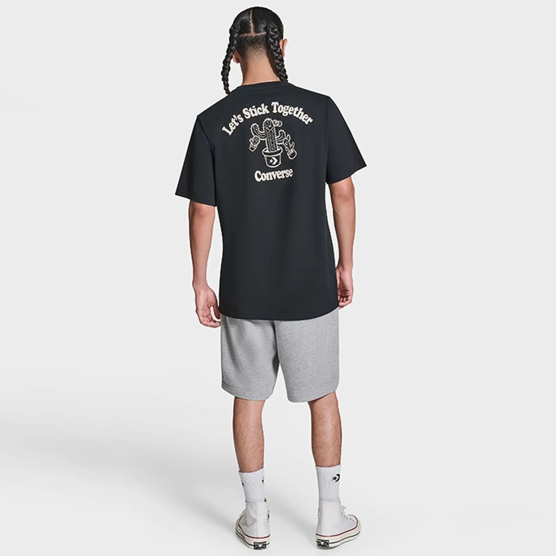 Чоловіча футболка CONVERSE CVM5T191-BLK, 2XL — фото 4