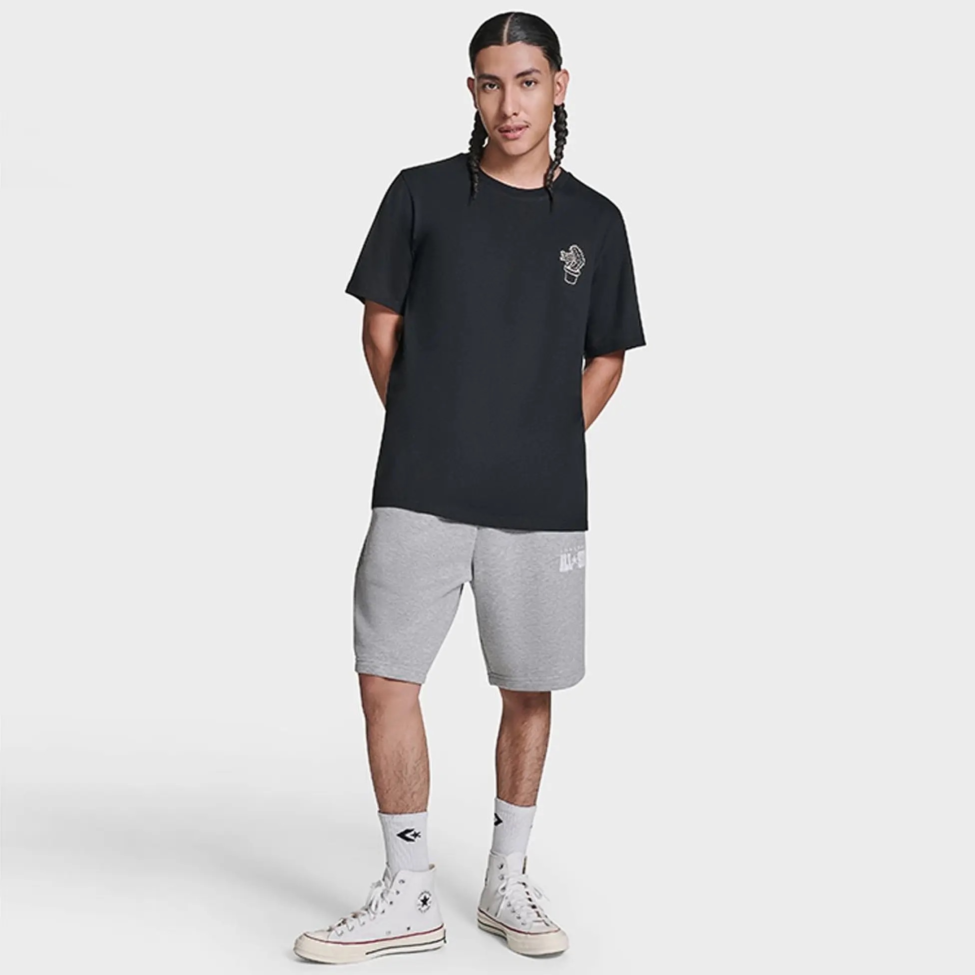 Чоловіча футболка CONVERSE CVM5T191-BLK, 2XL — фото 3
