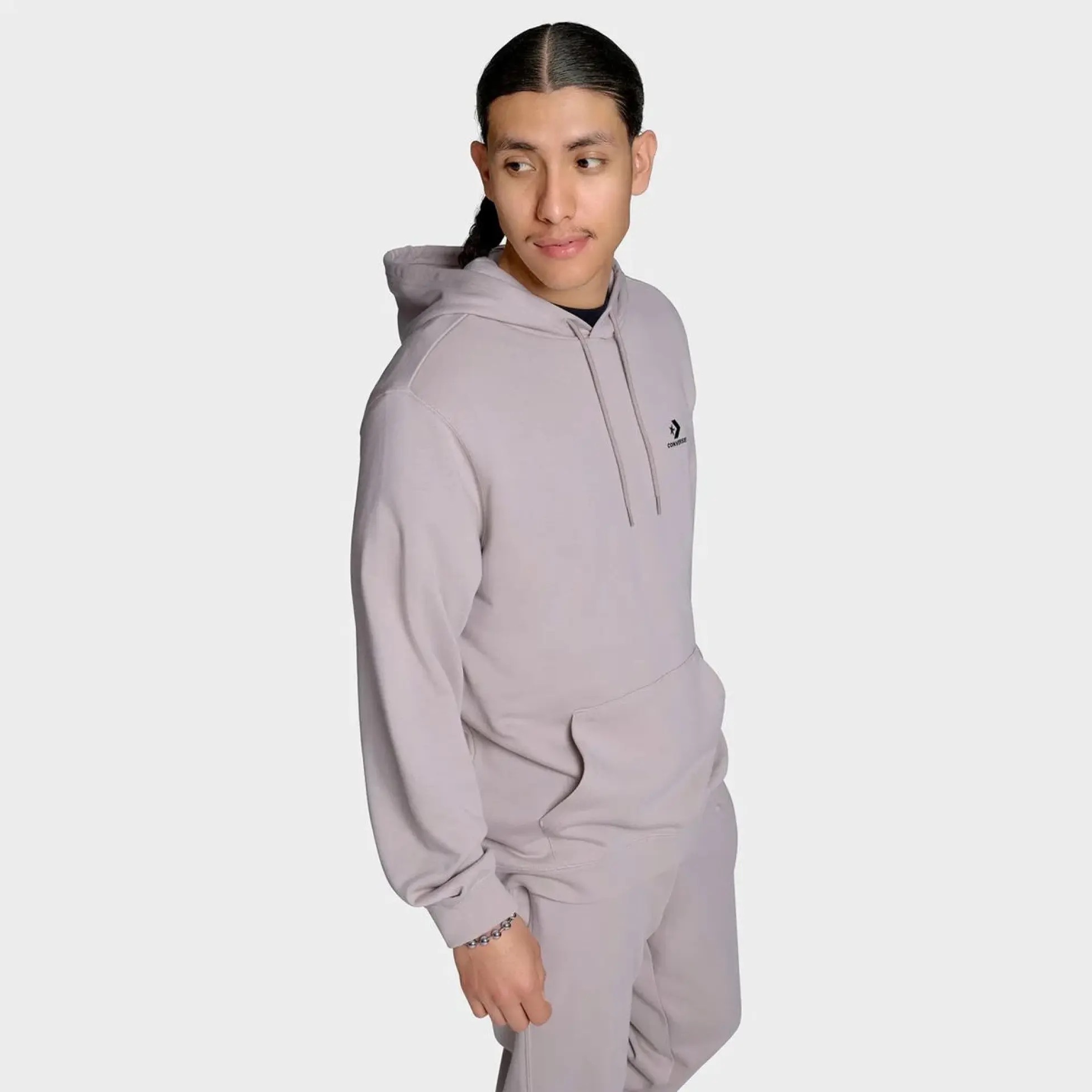 Чоловіча толстовка CONVERSE STANDARD FIT LEFT CHEST STAR CHEV EMB CVM5K874-PYR, 2XL — фото 3