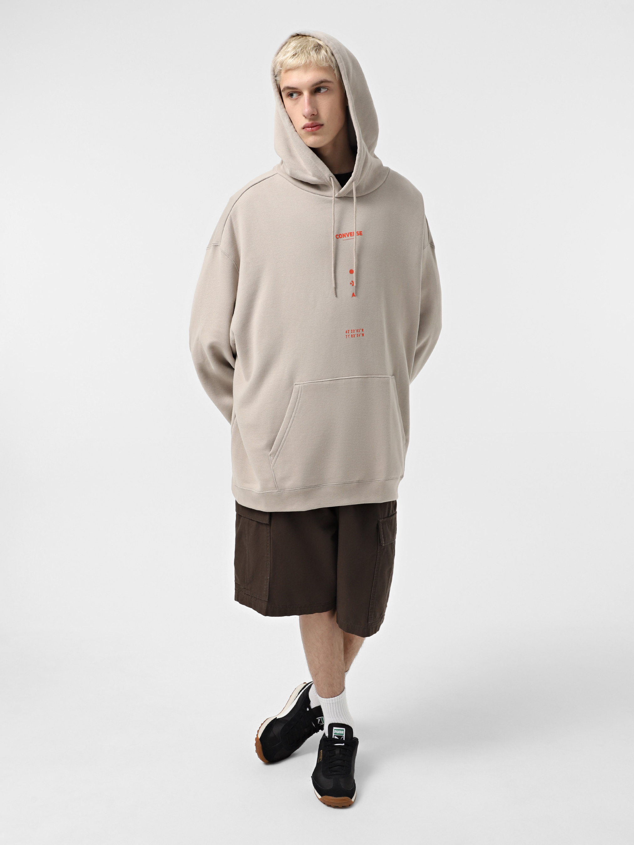 Худі чоловіче Converse Wordmark Loose Fit Graphic 10027360-251, XL — фото 3