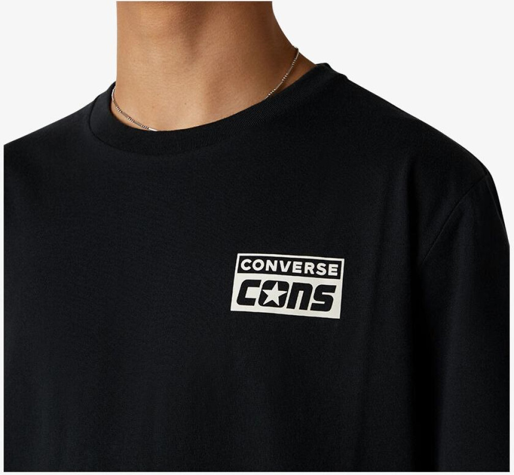 Футболка чоловіча Converse CONS SS TEE BLACK 10021134-001, S — фото 6