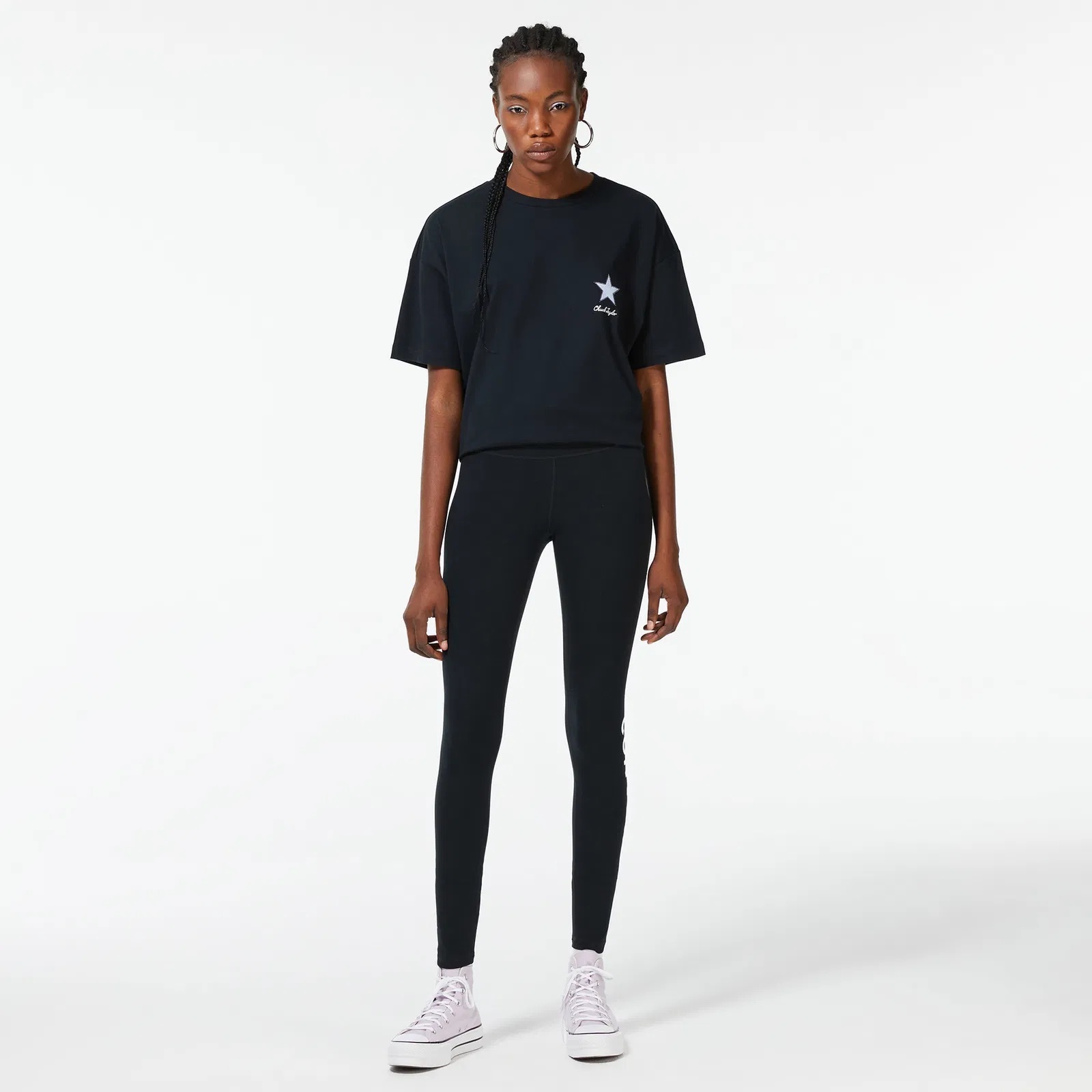 Легінси жіночі Converse Womens Everyday Logo Leggings 10020878-001, L — фото 2