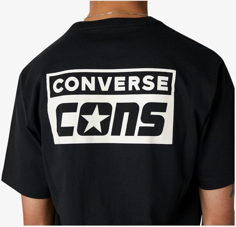 Футболка чоловіча Converse CONS SS TEE BLACK 10021134-001, S — фото 5