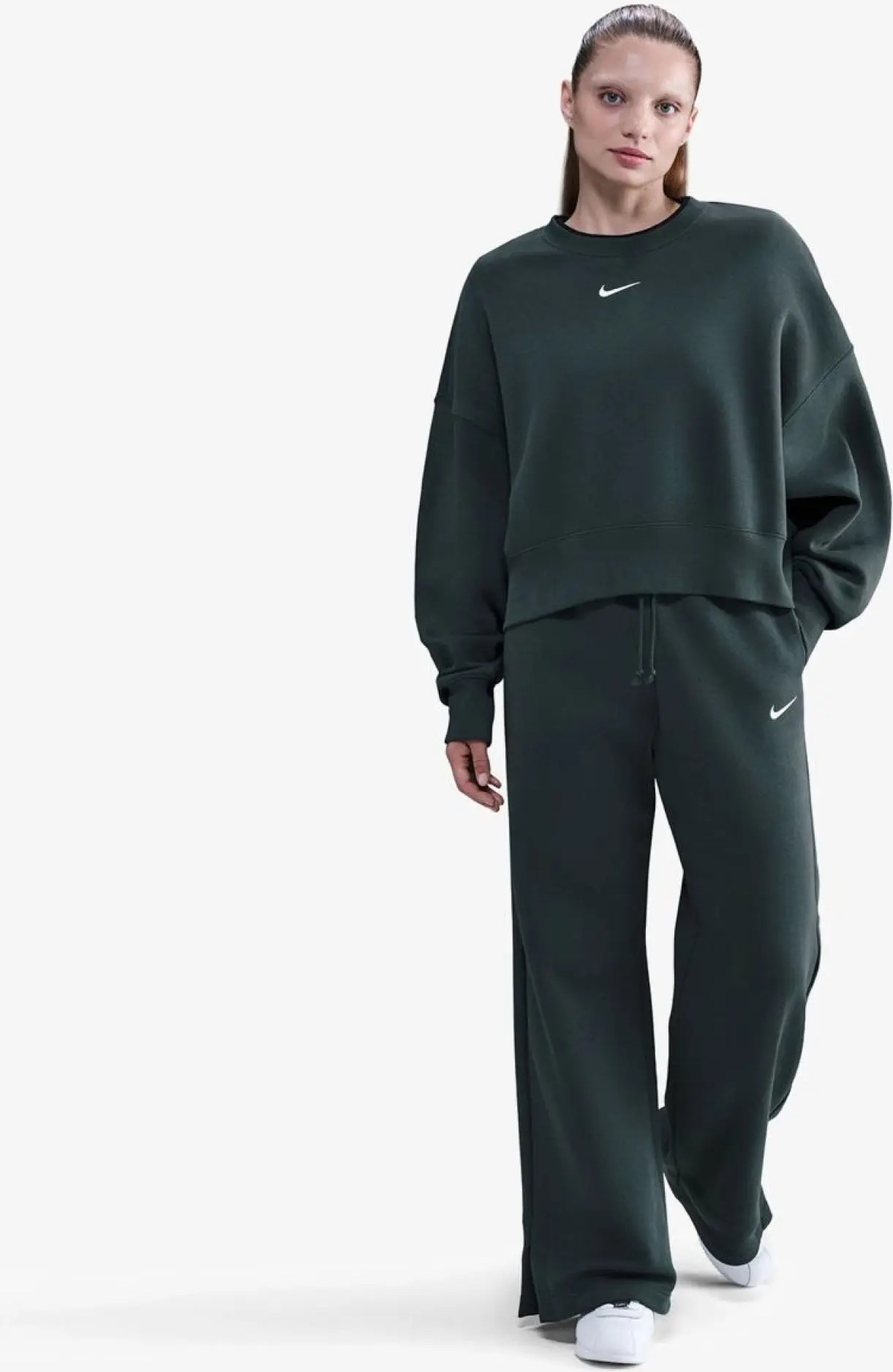 Штани жіночі NIKE W NSW PHNX FLC HR PANT WIDE 2 IH1011-390, L — фото 5