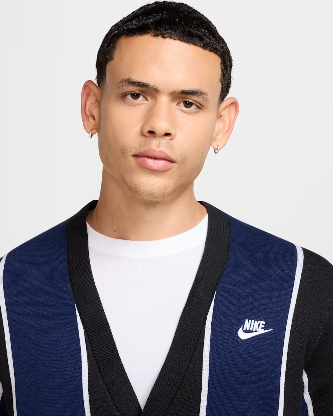 Толстовка чоловіча NIKE M NK CLUB FAIRWAY STRIPE SWTR HM4812-010, L — фото 4