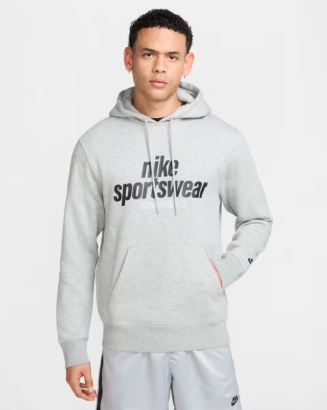 Чоловіча толстовка NIKE M NK CLUB BB PO HDY NSW GFX HJ2159-063, L — фото 2
