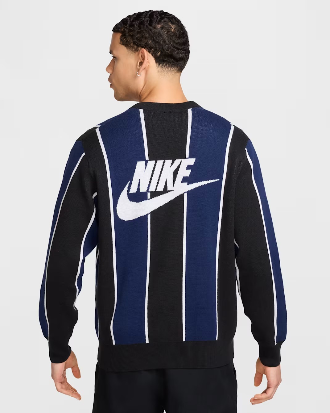 Толстовка чоловіча NIKE M NK CLUB FAIRWAY STRIPE SWTR HM4812-010, L — фото 3