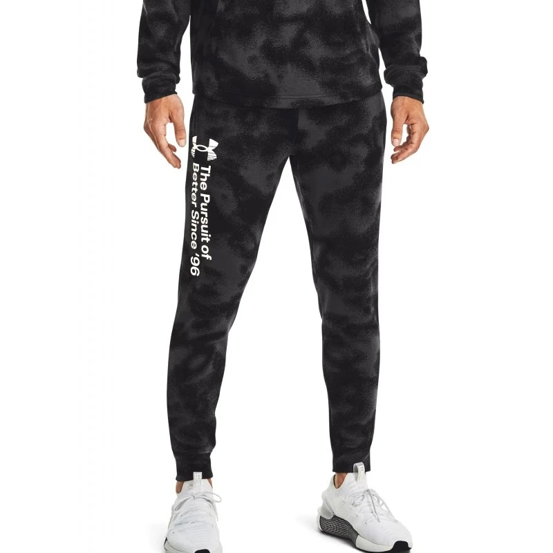 Брюки чоловічі Under Armour Pants Ua Rival Terry Novelty Jgr-Blk Black (1377593-001) — фото 1
