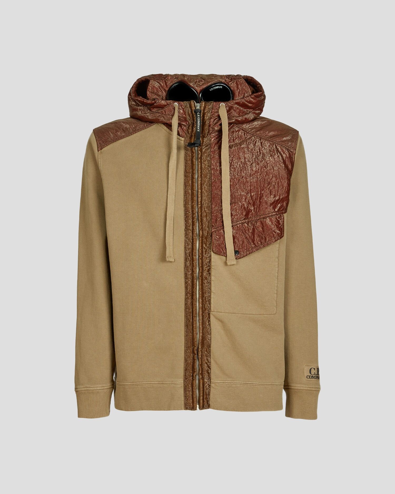 Худі C.P. Company Cotton Fleece Full Zip Goggle — фото 1