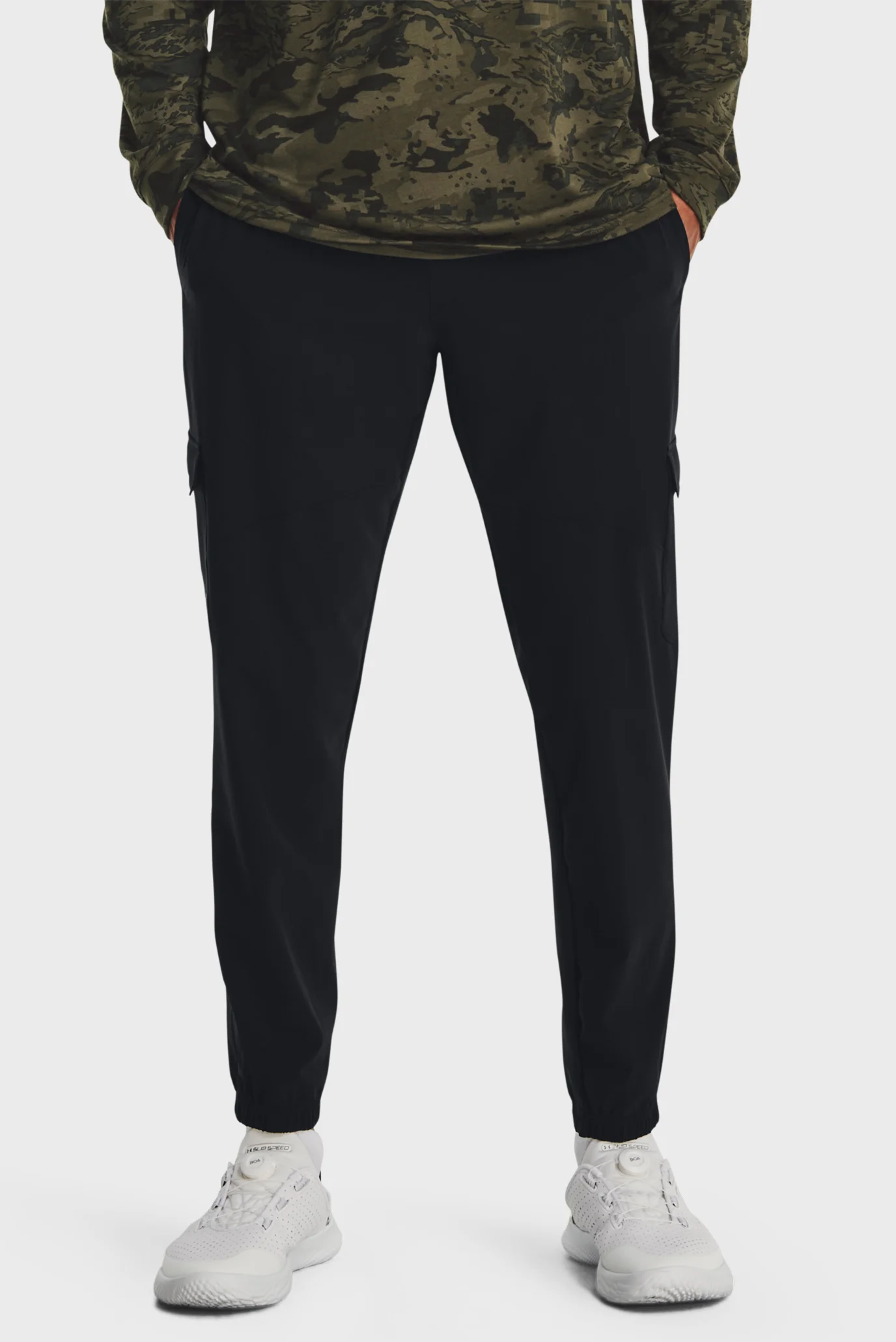 Карго штани Under Armour Stretch Woven Black — фото 1
