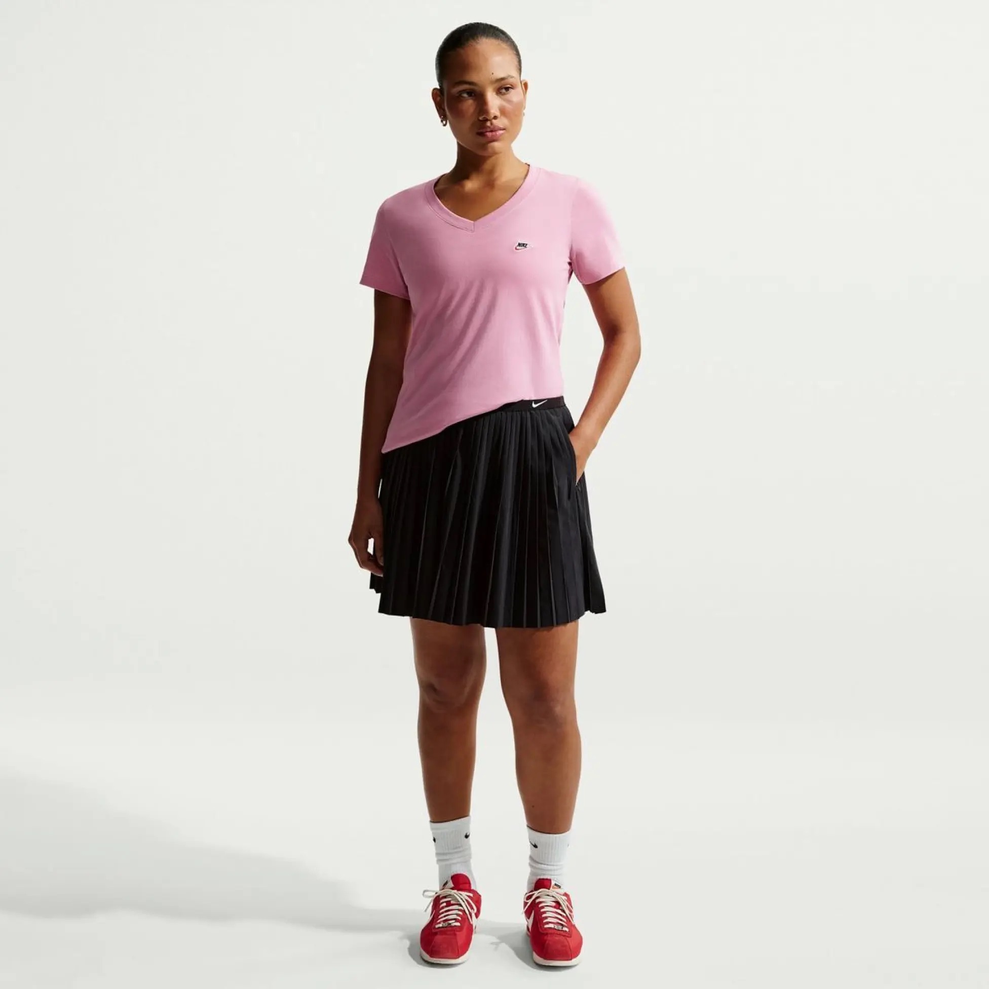 Жіноча футболка NIKE W NSW TEE VNECK LBR FS DZ4682-699, L — фото 5