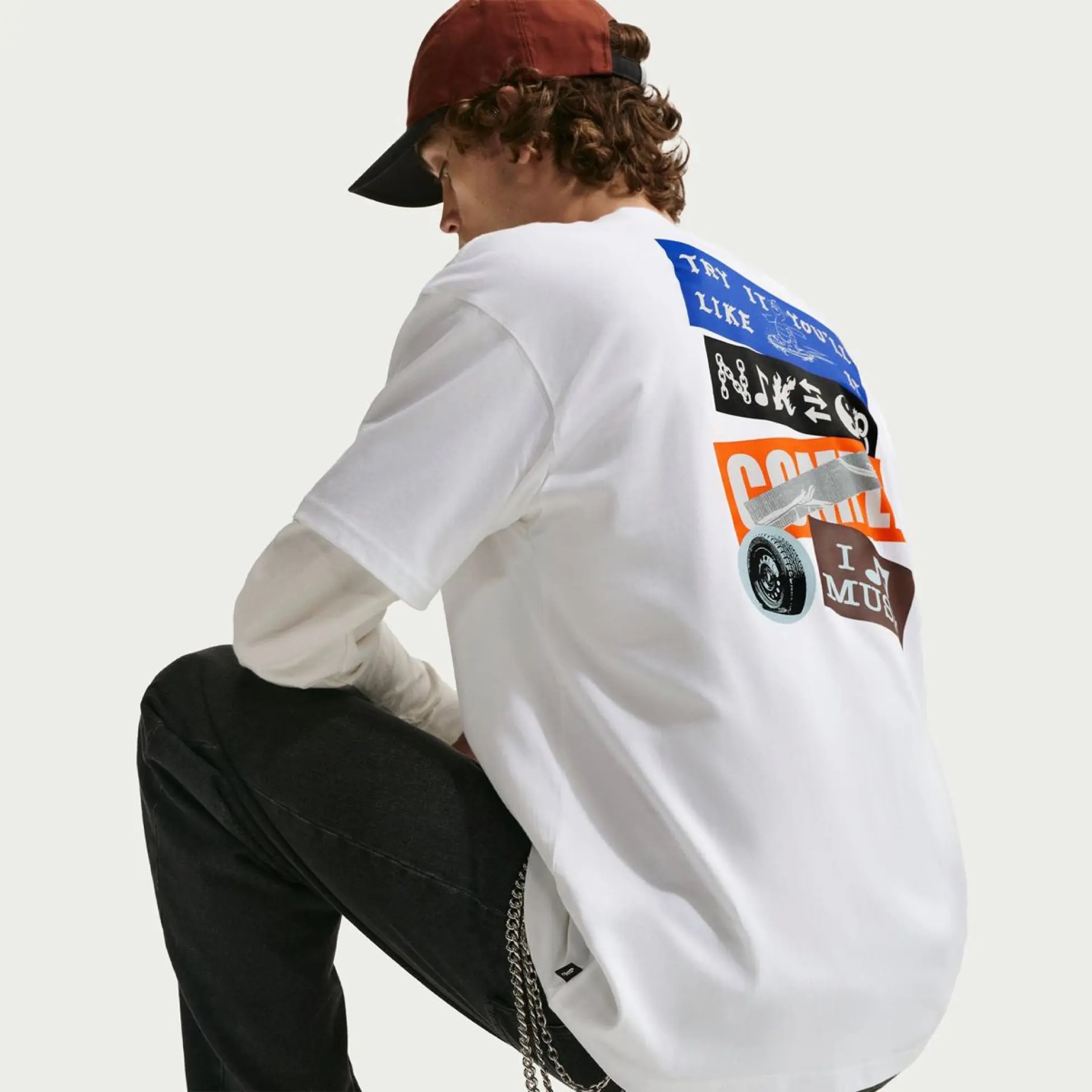 Чоловіча футболка NIKE SB STICKERS IH1435-100 — фото 4