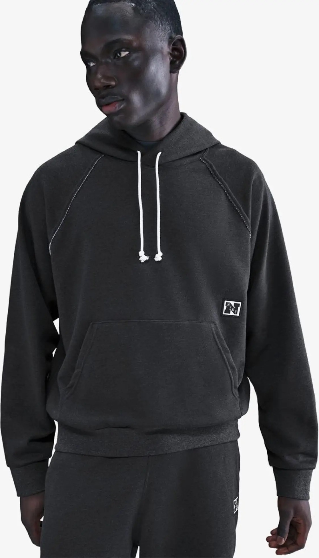 Толстовка чоловіча NIKE M NK DF HERITAGE FLEECE TOP HV3785-010, L — фото 2