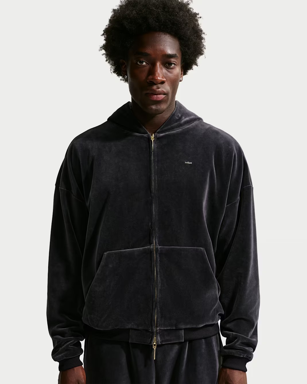 Кофта чоловіча LeBron Men's Velour Full-Zip Basketball IM0635-010 — фото 1