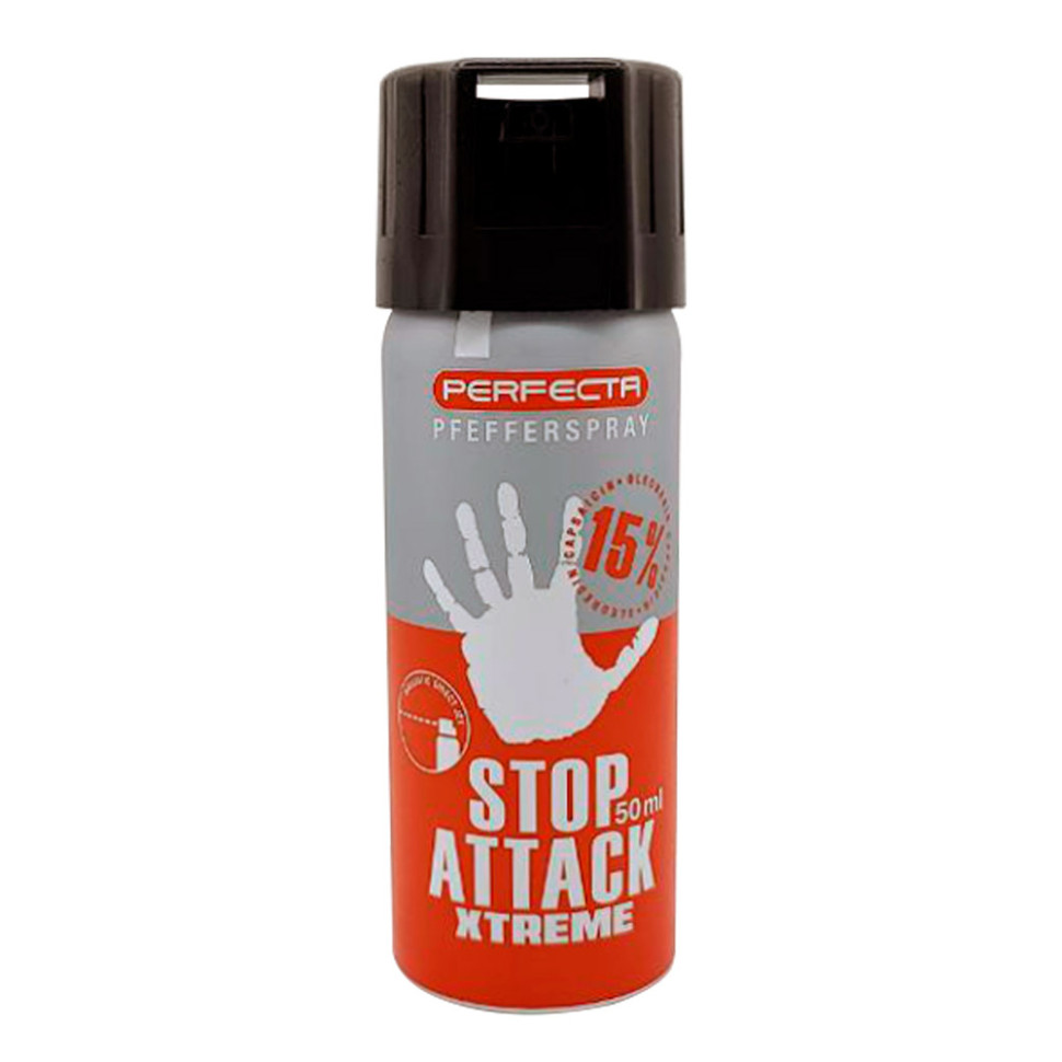 Балончик газовий перцевий Umarex Perfecta Stop Attack Xtreme 15%, 50 мл, струменеве розпилення — фото 2